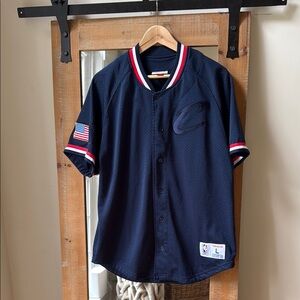 Mitchell & Ness Cleveland Cavaliers Mesh Button up Jersey Size L
